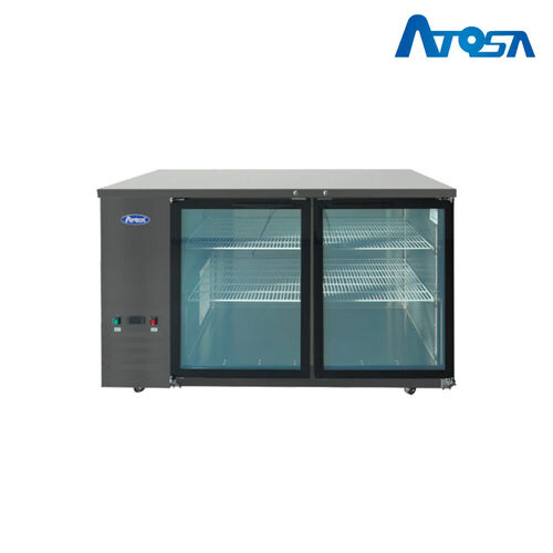 BACK BAR NEGRO PUERTA DE VIDRIO 150CM