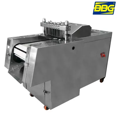 MAQUINA CUBICADORA, CORTADORA, PICADORA DE CARNE EN CUBOS BBG CUB-500