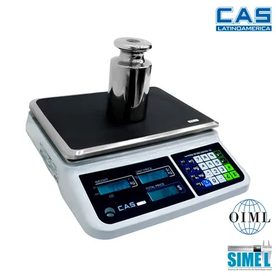 BALANZA LIQUIDADORA CAS PR-II PLANA / USB CONECTOR A PC