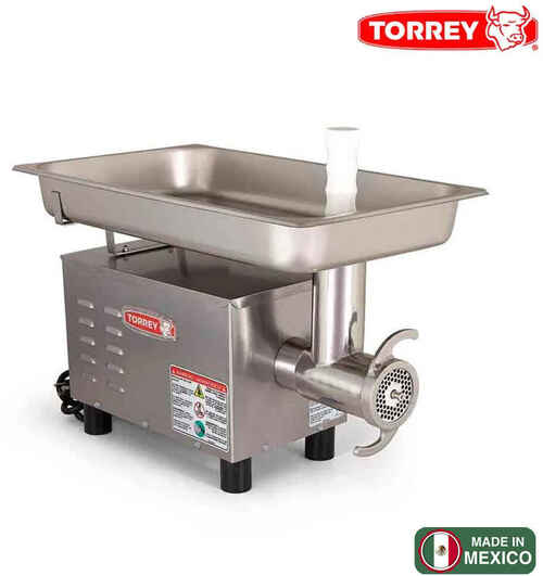 MOLINO PARA CARNE TORREY EN ACERO INOXIDABLE FG-12-SS