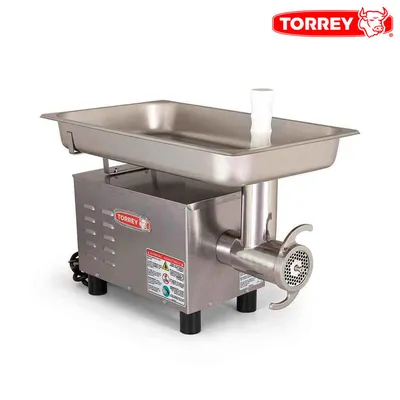 MOLINO PARA CARNE TORREY EN ACERO INOXIDABLE FG-12-SS